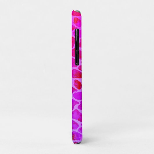 Paarse en Roze Luipaard Print Monogram Case-Mate iPhone Case (Achterkant/links)