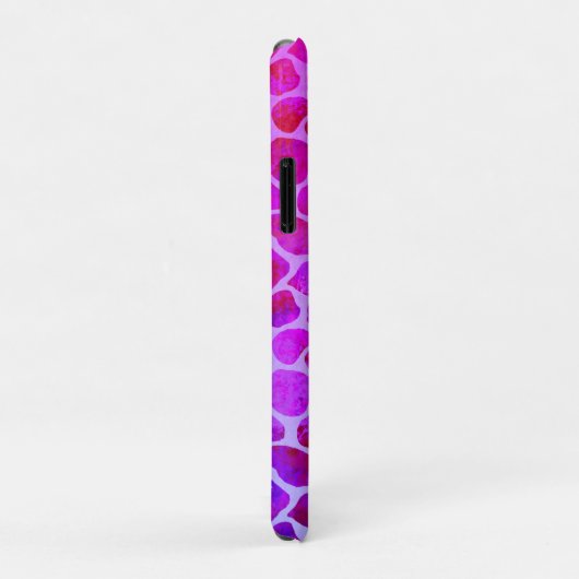 Paarse en Roze Luipaard Print Monogram Case-Mate iPhone Case (Achterkant/rechts)