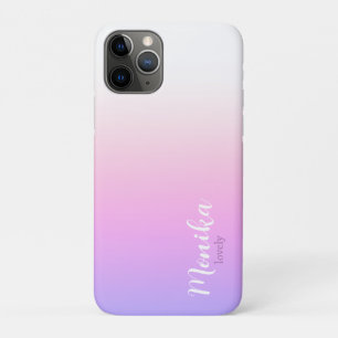 Paarse en roze ombre ontwerp iPhone 11 pro hoesje