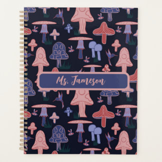  Paarse en roze paddenstoelen Planner