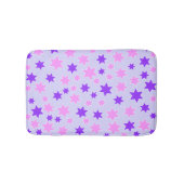 Paarse en roze sterren badmat (Voorkant)