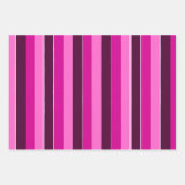 Paarse en roze strepen inpakpapier vel (Voorkant)
