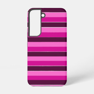 Paarse en roze strepen samsung galaxy hoesje
