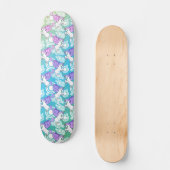 Paarse en roze Unicorn Patroon Skateboard (Voorkant)
