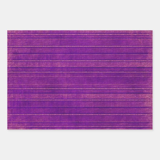 Paarse en Roze Verstrekte Streepjespatroon Inpakpapier Vel (Voorkant 2)