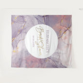 Paarse en roze vrijgezellenfeest moderne achtergro wandkleed (Voorkant (horizontaal))