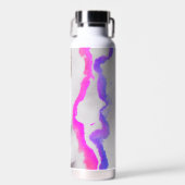 Paarse en roze Waterverf Abstract Waterfles (Voorkant)