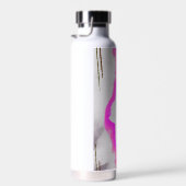 Paarse en roze Waterverf Abstract Waterfles (Rechts)