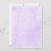 Paarse en roze Waterverf Lilacs Wedding Save The Date (Achterkant)