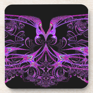 Paarse en roze wizardware onderzetter