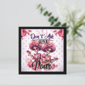 Paarse en Suikerschedel Feestdagenkaart (Staand voorkant)