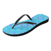 Paarse en Turquoise Low-Top Flip Flop (Schuin)