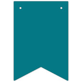 Paarse en Turquoise Simple Happy Birthday Text Vlaggetjes (Eerste vlag)