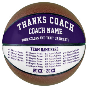 Paarse en wit Basketball voor touringcars ENIGE KL Basketbal
