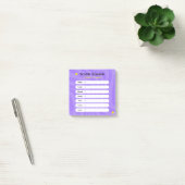 Paarse en witte Abstracte vormen weekschema Post-it® Notes (Kantoor)