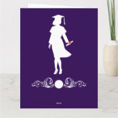 Paarse en witte, Afstuderen Kaarten voor haar (Achterkant)