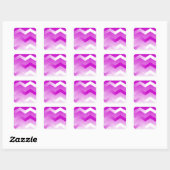 Paarse en witte Chevron Envelope Stickers (Vel)