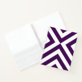 Paarse en witte Chevrons Sketch Notes Notitieboek (Binnen)