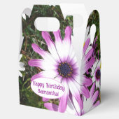 Paarse en Witte Dag  Naam Bedankdoosjes (Geopend)