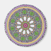  Paarse en witte Daisy Flower Tegel Mozaïek Magneet (Voorkant)