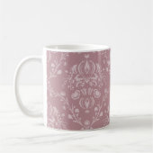 Paarse en witte Damask Koffiemok (Links)