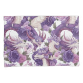 Paarse en witte dragers en Rozen Kussensloop (Voorkant-Rechts)