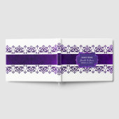 Paarse en witte dunningstdans gastenboek (Volledig)