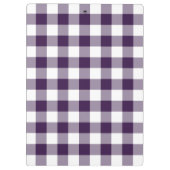 Paarse en witte gingham Pattern Klembord (Achterkant)