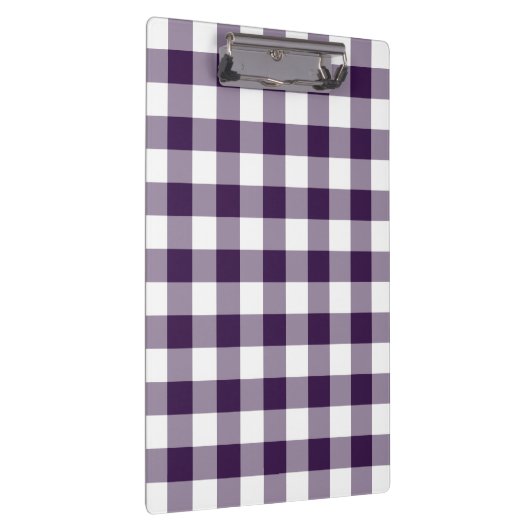 Paarse en witte gingham Pattern Klembord (Rechts)