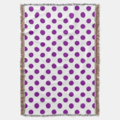 Paarse en witte haarpunten deken (Voorkant Verticaal)