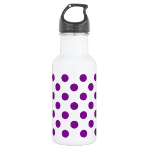 Paarse en witte haarpunten waterfles