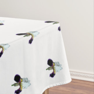 Paarse en Witte Iris Tafelkleed