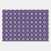 Paarse en witte kerst motief inpakpapier vel (Voorkant)