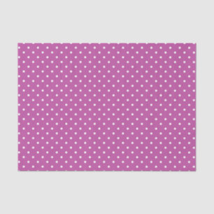 PAARSE EN WITTE MAASTER POLKA DOTS TISSUEPAPIER