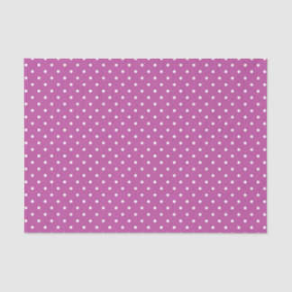 PAARSE EN WITTE MAASTER POLKA DOTS TISSUEPAPIER