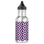 Paarse en witte mander waterfles  (Rechts)