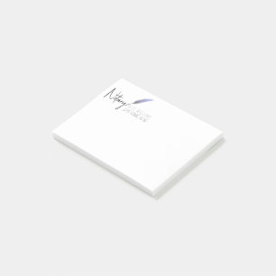 Paarse en witte minimalistische moderne, eenvoudig post-it® notes