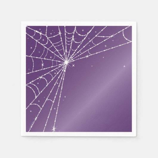 Paarse en witte mousserende diamant Web Servet (Voorkant)