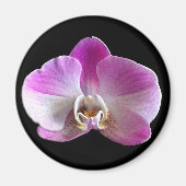 Paarse en witte orchidee magneet (Voorkant)