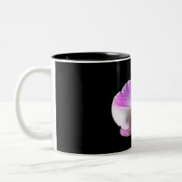 Paarse en witte orchidee tweekleurige koffiemok