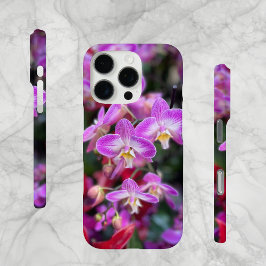 Paarse en witte orchideeën uit Nederland, iPhone 16 Pro Hoesje