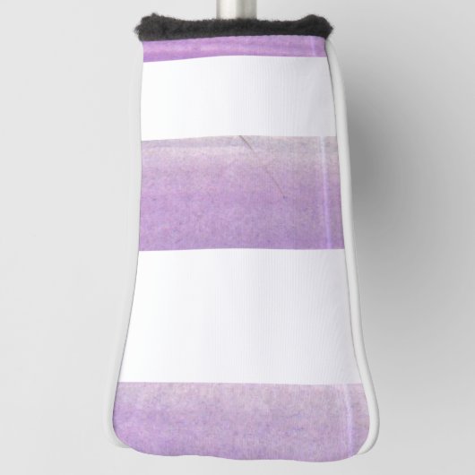 Paarse en witte Perfectie Golfheadcover (Draai 90)