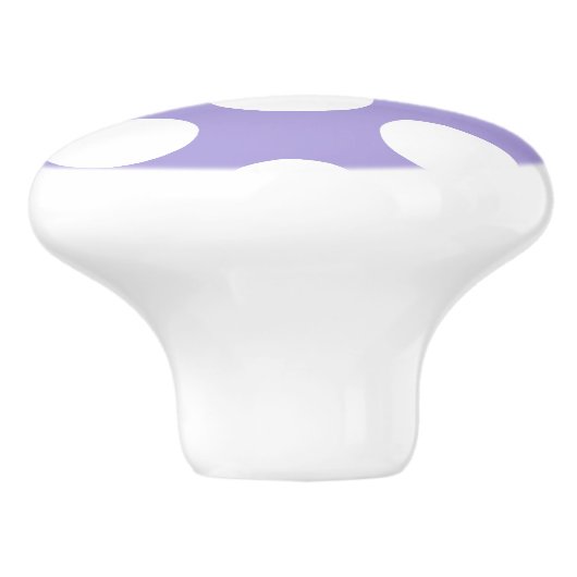 Paarse en witte pokdot Meubelen Knob Keramische Knop (Zijkant)