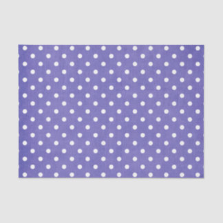 PAARSE EN WITTE POLKA DOTS TISSUEPAPIER