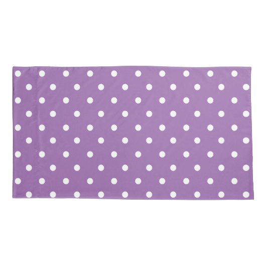 Paarse en witte poolpunten Kussensloop (Achterkant)