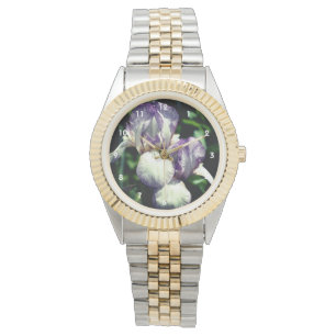 Paarse en witte reuzenpompoen horloge