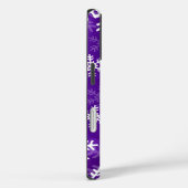 Paarse en witte sneeuwvlokken Case-Mate iPhone case (Achterkant / Rechts)