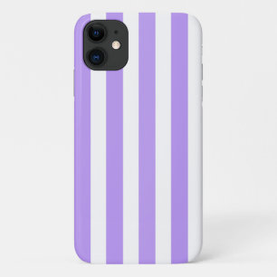 Paarse en witte snoepstrepen iPhone 11 hoesje