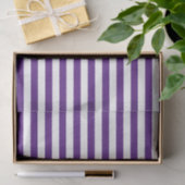 Paarse en witte strepen tissuepapier (Geschenk)
