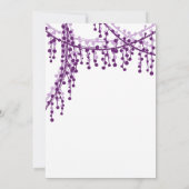 Paarse en witte weddenschappen kaart (Achterkant)